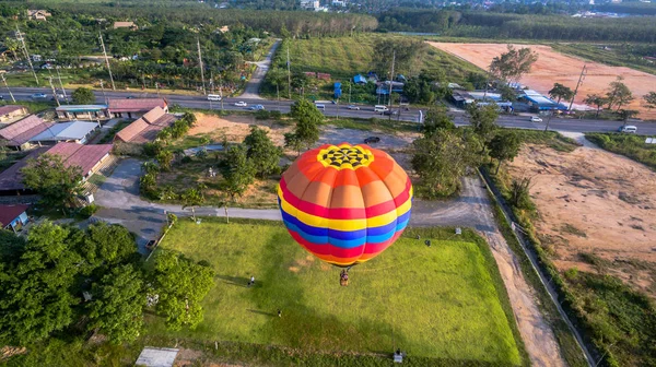 Аэрофотосъемка с воздушным шаром — стоковое фото