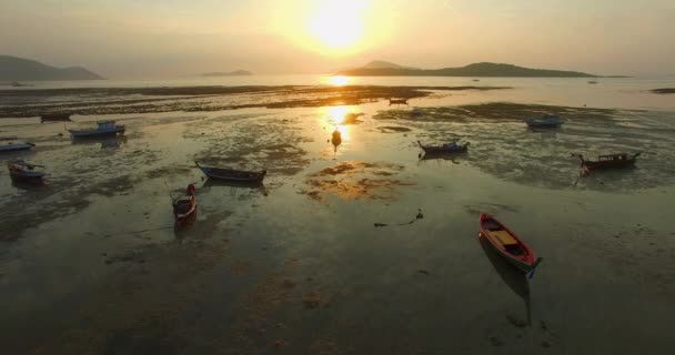 航空摄影拉威海湾 — 图库视频影像