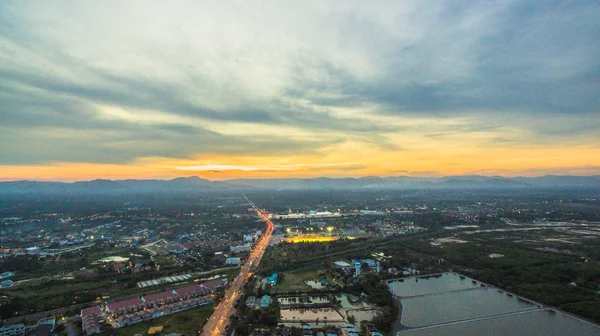 Vista aérea em Prajuabkirikhan — Fotografia de Stock