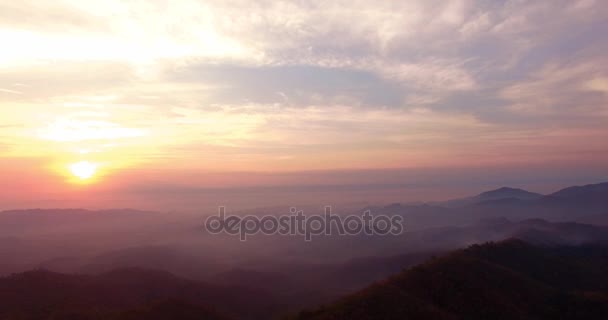 Aerial photography above Tharlode Noi cave — Stock Video