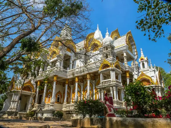 Beautiful architect of pavilion in temple — Stock Photo, Image