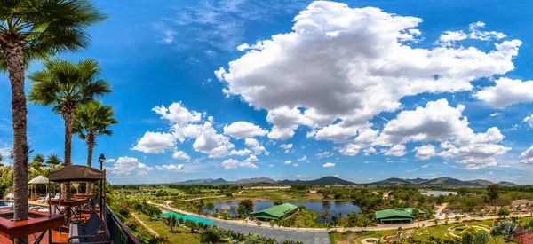 White clouds in blue sky — Stock Photo, Image