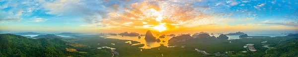 Fantastisk panoramautsikt på Samed Nang hon viewpoint — Stockfoto