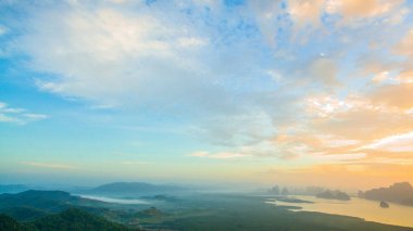 Samed Nang o bakış açısı çarpıcı panoramik manzaraya