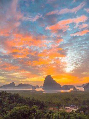 Samed Nang o bakış açısı çarpıcı panoramik manzaraya