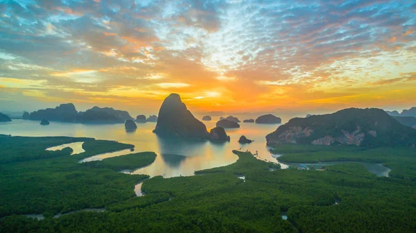 Samed Nang o bakış açısı çarpıcı panoramik manzaraya