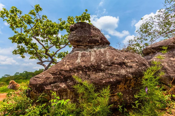 Big rock on the high mountain — Stock Photo, Image