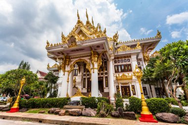 Köşk Wat Phra ki Phanom, Nakornphanom, Tayland.