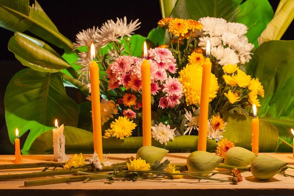 Flower set praying for god — Stock Photo, Image