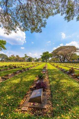 Don Rak Kanchanaburi Thailan mezarlıkta savaş iki dünya