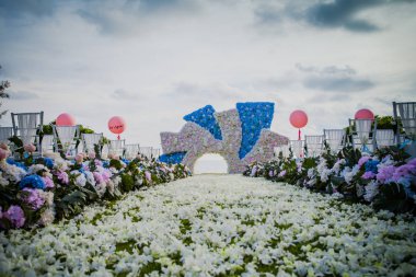 Gül çiçek dekorasyon düğün olay için