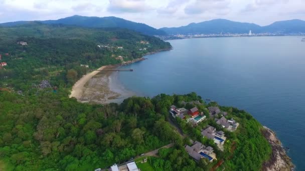 Naka beach der versteckte paradiesische strand in phuket — Stockvideo