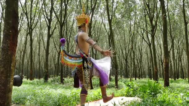 诺拉是泰国的古典民俗和地区舞蹈 — 图库视频影像