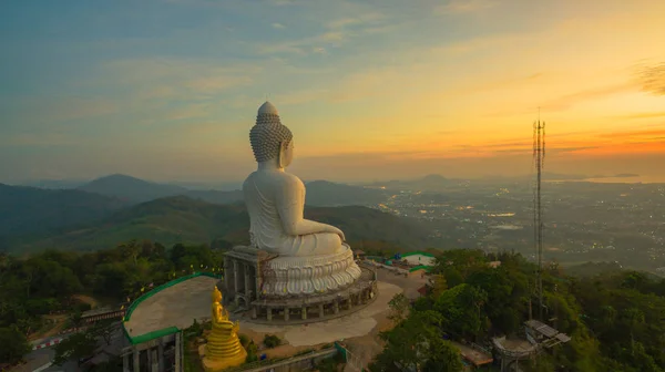 Vista Panorâmica Deslumbrante Phuket Grande Buda Parte Manhã — Fotografia de Stock