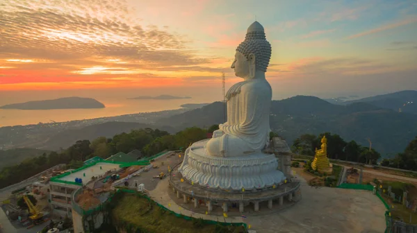 Εκπληκτική Πανοραμική Θέα Του Μεγάλος Βούδας Του Πουκέτ Καλημέρα — Φωτογραφία Αρχείου