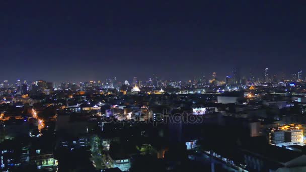 Városképek Sok Magas Épület Modern Épület Bangkokban — Stock videók