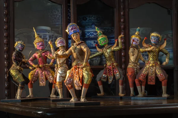 Η παλιά τέχνη πρόστιμο χειροποίητα Ταϊλάνδης κουκλοθέατρο — Φωτογραφία Αρχείου