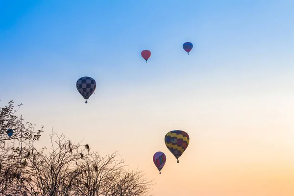 Chiang Rai Thailandia Febbraio 2018 Mongolfiera Che Vola Sopra Parco — Foto Stock