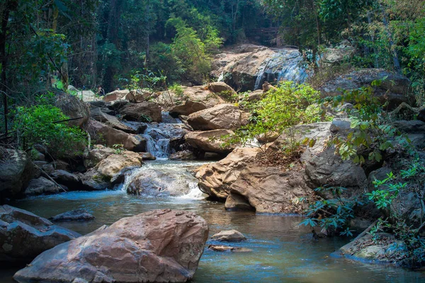 Mae Vattenfall Doi Suthep Och Doi Pui National Park Chiang — Stockfoto