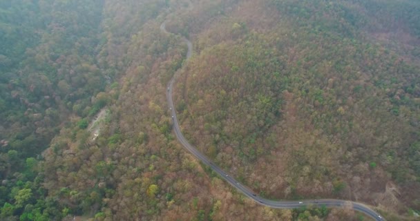 Fotografia Lotnicza Nad Wodospadem Mae Parku Narodowego Doi Suthep Doi — Wideo stockowe