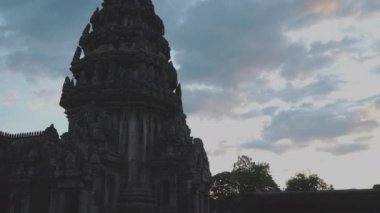 The top of Prasat Hin Phimai is carved into various gods.