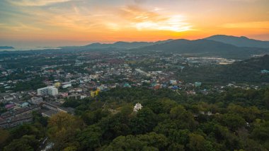 Khao Rang bakış açısı tower landmark Tung Ka tepe Phuket Town Bu Phuket Town.