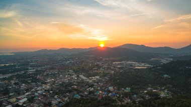 Khao Rang bakış açısı tower landmark Tung Ka tepe Phuket Town Bu Phuket Town.