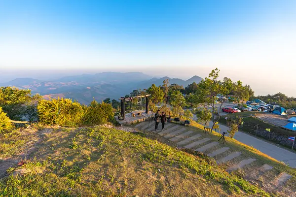 Chaîne Montagnes Sur Khun Sathan Nation Park Nan Province Thaïlande — Photo