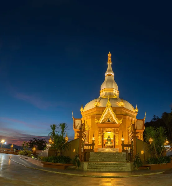 Sunset Beautiful Pagoda Langsan Temple Phuket City — Stock Photo, Image