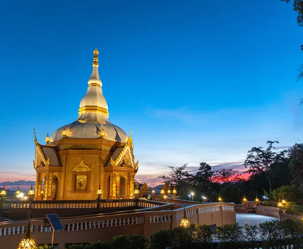 Sunset Beautiful Pagoda Langsan Temple Phuket City — Stock Photo, Image