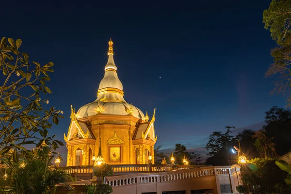 Sunset Beautiful Pagoda Langsan Temple Phuket City — Stock Photo, Image