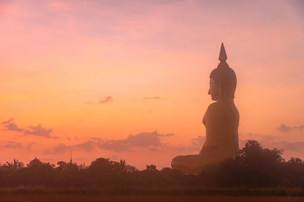 Sunrise Great Buddha Tailandia Wat Muang Ang Thong Tailandia — Foto de Stock