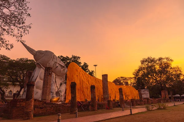 Puesta Sol Wat Khun Inthapramun Templo Que Construyó Era Sukhothai — Foto de Stock