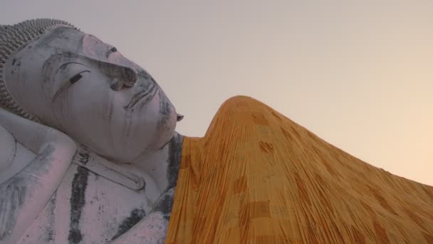Захід Сонця Ват Кхун Інтапрамуні Храм Який Був Побудований Епоху — стокове відео