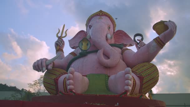 Ganesha Pan Sukcesu Wschodzie Słońca Ganesha Hinduski Bóg Bóg Sukcesu — Wideo stockowe