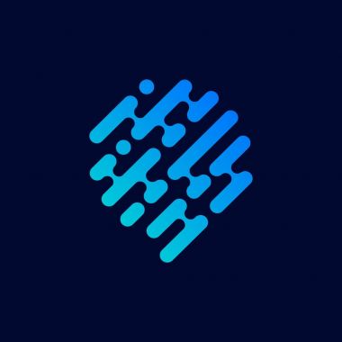 Modern soyut tasarım logo öğesi