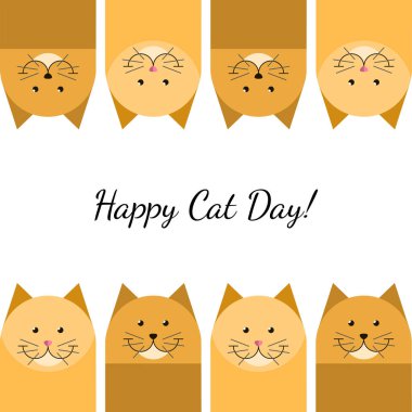 Mutlu kedi günü hediye kartı