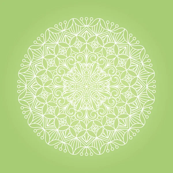 Mandala de fleurs. Ornement circulaire ethnique oriental . — Image vectorielle