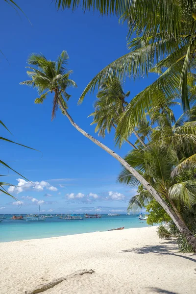 Ruta Blanca Playa Isla Boracay Filipinas — Foto de Stock