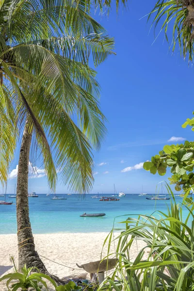 Plage Sable Blanc Île Boracay Philippines — Photo