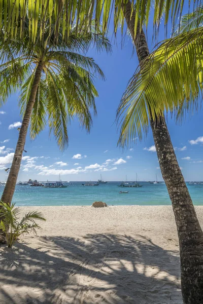 Plage Sable Blanc Île Boracay Philippines — Photo