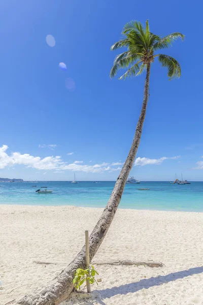 Ruta Blanca Playa Isla Boracay Filipinas — Foto de Stock