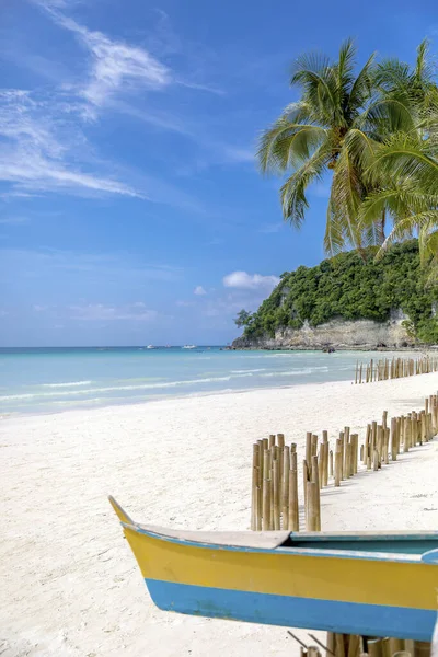 Ruta Blanca Playa Isla Boracay Filipinas — Foto de Stock