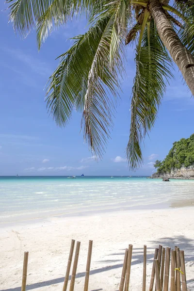 Ruta Blanca Playa Isla Boracay Filipinas — Foto de Stock