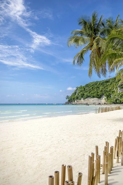 Ruta Blanca Playa Isla Boracay Filipinas — Foto de Stock