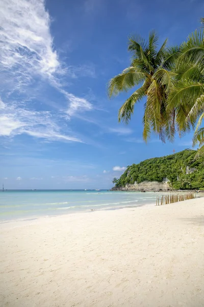 Ruta Blanca Playa Isla Boracay Filipinas — Foto de Stock
