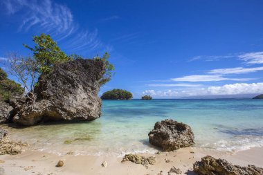 Ilig Iligan Sahili, Boracay Adası, Filipinler.