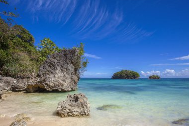 Ilig Iligan Sahili, Boracay Adası, Filipinler.