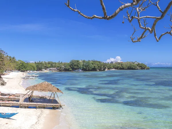 Pláž Tambisaan Ostrov Boracay Filipíny — Stock fotografie
