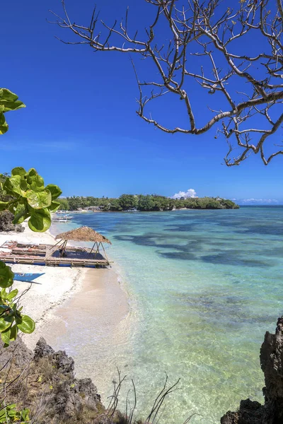 Pláž Tambisaan Ostrov Boracay Filipíny — Stock fotografie